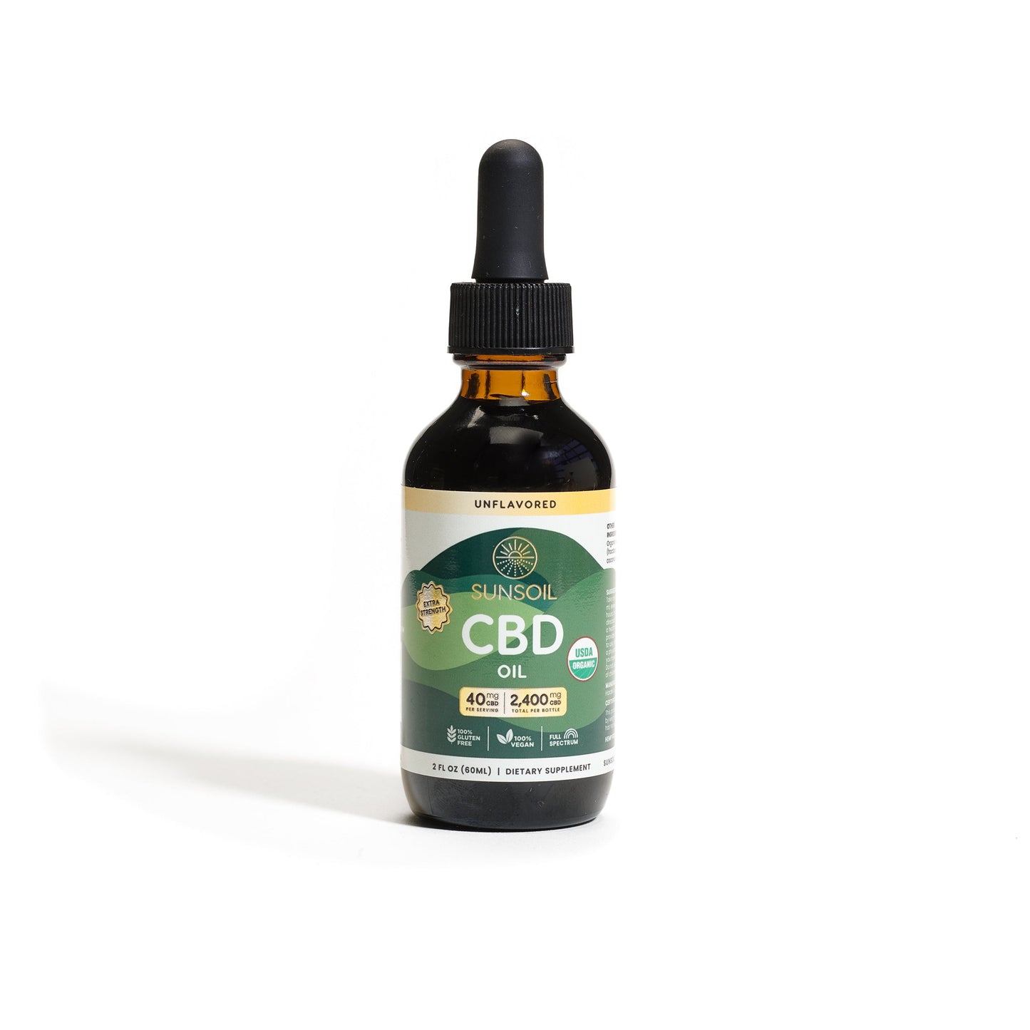 Unflavored CBD Oil 40mg